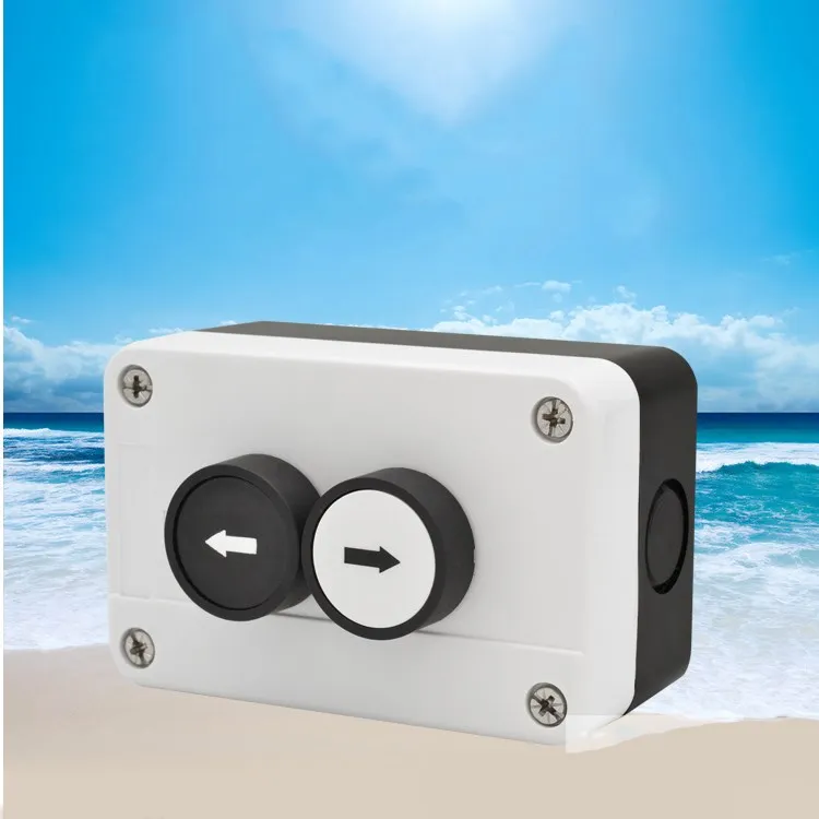 

Two position button cartridge arrow indicating flat button two hole waterproof button box switch box control box silver contact