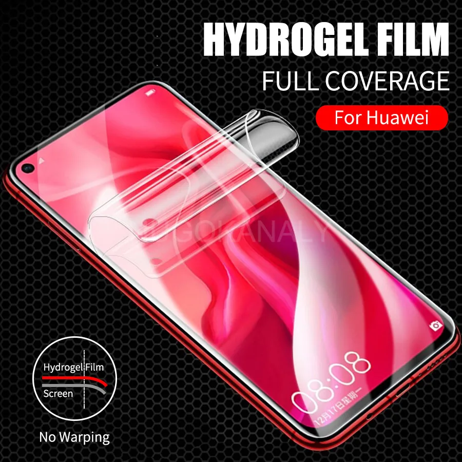 

3D Full Cover Hydrogel Soft Screen Protector for Huawei Honor 20 Pro 20i 10 9 Lite 8X View 20 P30 P20 Protective Film Not Glass