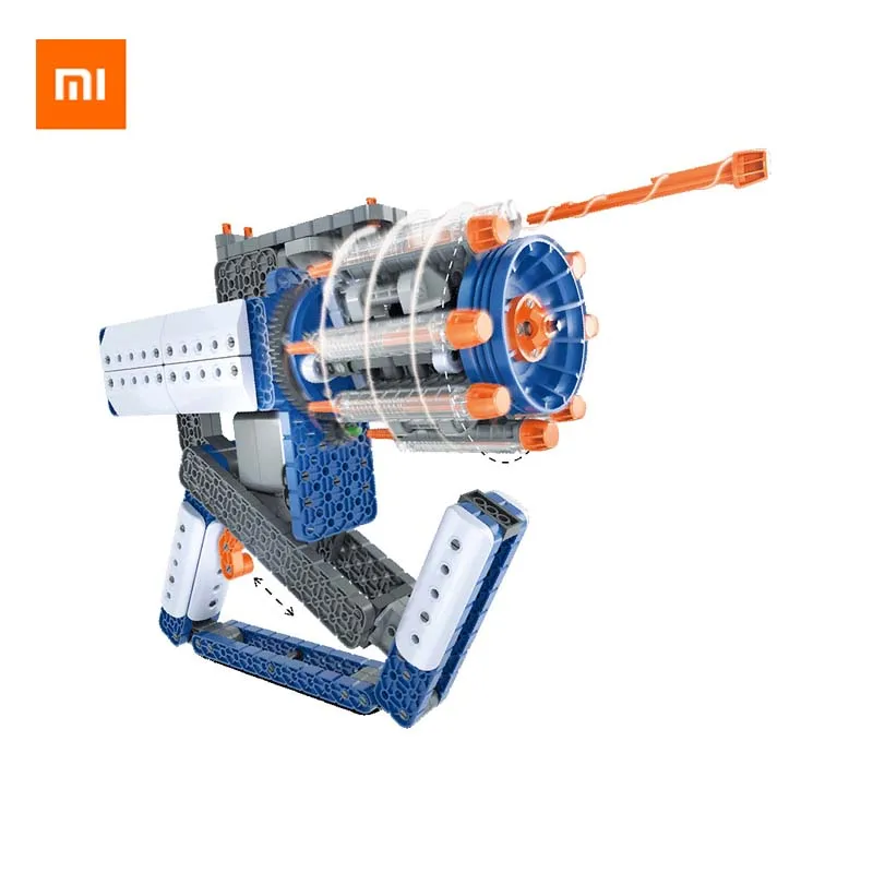 

Xiaomi Youpin Hebao VEX Mechanical Group Intelligent Gatlin Speed Gun Toy Mechanical Transmission Fun kids assembly toys