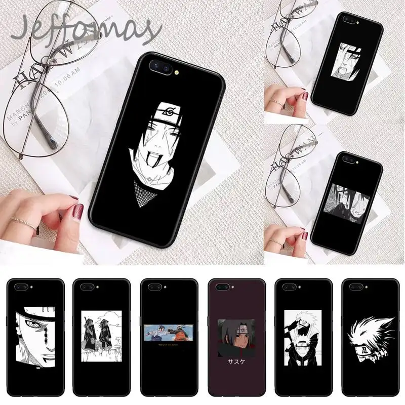 

Black Naruto Anime Pain Uchiha Sasuke Phone Case For OPPO A ax 3 5 3 37 57 59 37 73 75 83 71 2018 11 1k s PRO