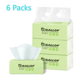 

6 Pack 3-Ply Toilet Paper Silky Smooth Soft White Color Bath Tissue Paper For Home Bath Household Toilet Paper Roll Bulk