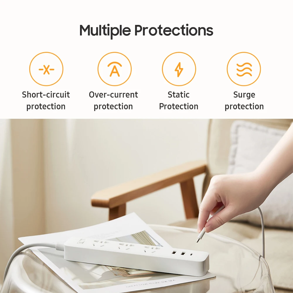 Xiaomi Mi 2A1C Power Strip 20W description image 2