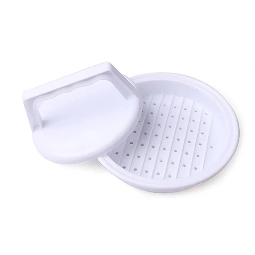 1 комплект круглой формы гамбургер пресс пищевого пластика мясо для гамбургеров