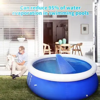 

8/10ft Pool Cover Round Rainproof Swimming Pool Cover Insulation For Inflatable Pool Anti-evaporation Film N4J1