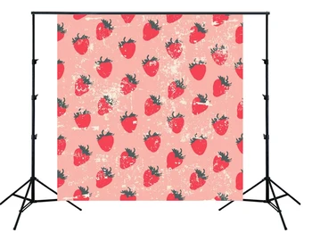

Strawberry pattern Backdrop Fruit theme birthday party wall decor Photo background for newborn baby portrait photo studio SM-436