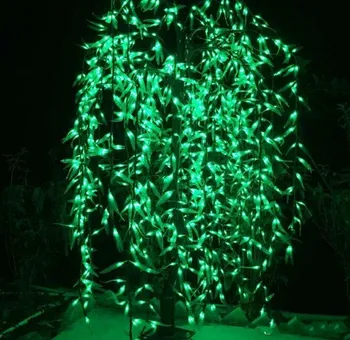 

Outdoor Use LED Artificial Willow Weeping Tree Light christmas tree light 1152pcs LED 2m/6.6ft Rainproof fairy garden decoration