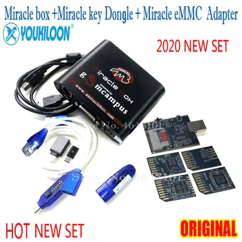 

2020 New Original Miracle box +Miracle key Dongle+ALL Boot cable +Miracle eMMC Tool for china mobile phones Unlock Repairing unl