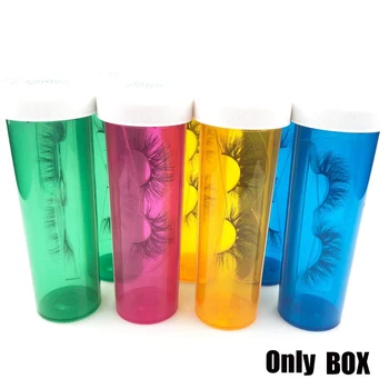 

Eyelashes Package Pill Bottle Lashes Boxes Packaging Lash Empty Box Case Bulk Custom Private Brand Stickers Retail And Wholesale