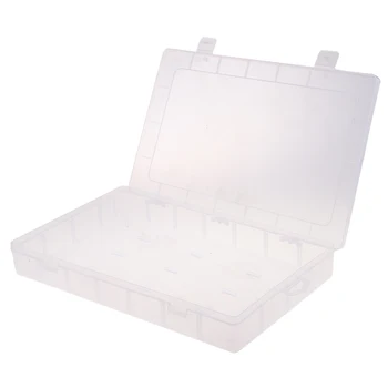 

Clear Plastic Earring Craft Beads Jewelry Organizer Storage Box Containers