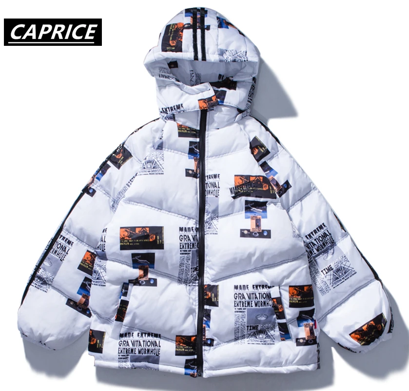 Парка с капюшоном и буквенным принтом куртки 2019 зимняя теплая хлопковая парка