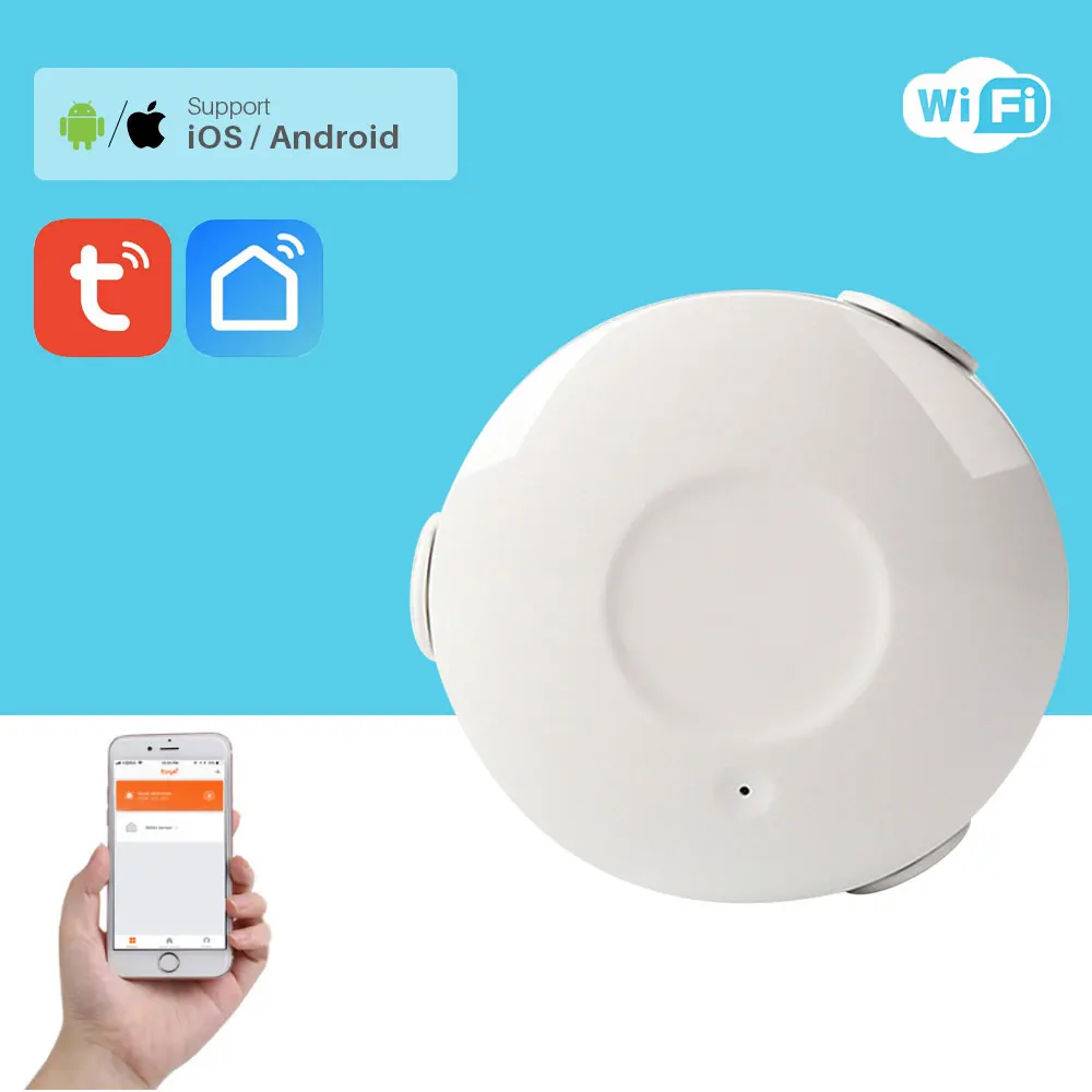 Умный Wi-Fi датчик утечки воды с поддержкой | Безопасность и защита
