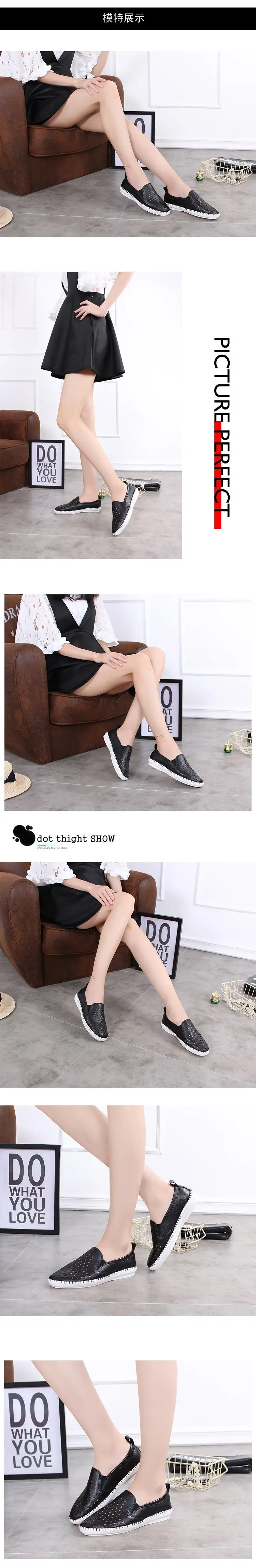 Flats For Women Comrfort Genuine Leather Flat Shoes Woman Loafers Ballet Shoes Female Moccasins White Shoes Big Size 35-43