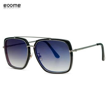 

eoome Designer Male New Square Shape Sun Glasses Men Luxury Frames Glasses Fashion Men New Arrival 2020 With Case