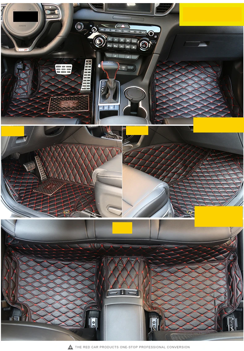 Кожаные автомобильные коврики для kia sportage QL 4 kx5 ковер салона