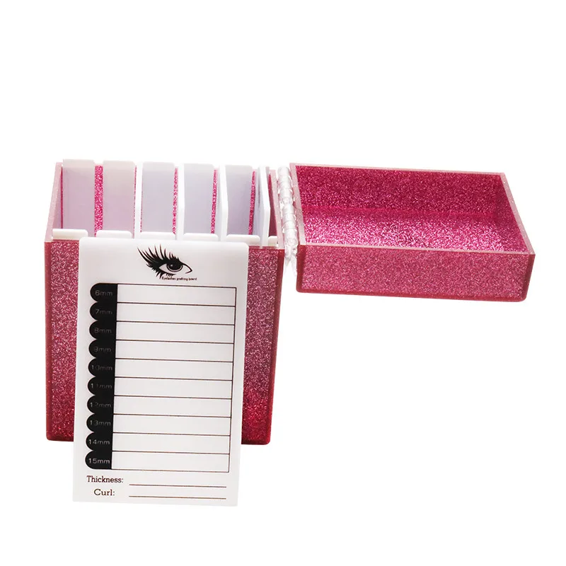 pink 5 layers Коробка для хранения ресниц 5/10 слоев акриловый поддон держатель ресницы Индивидуальный объем ресниц Дисплей Стенд для наращивания ресниц инструмент - Цвет: pink 5 layers