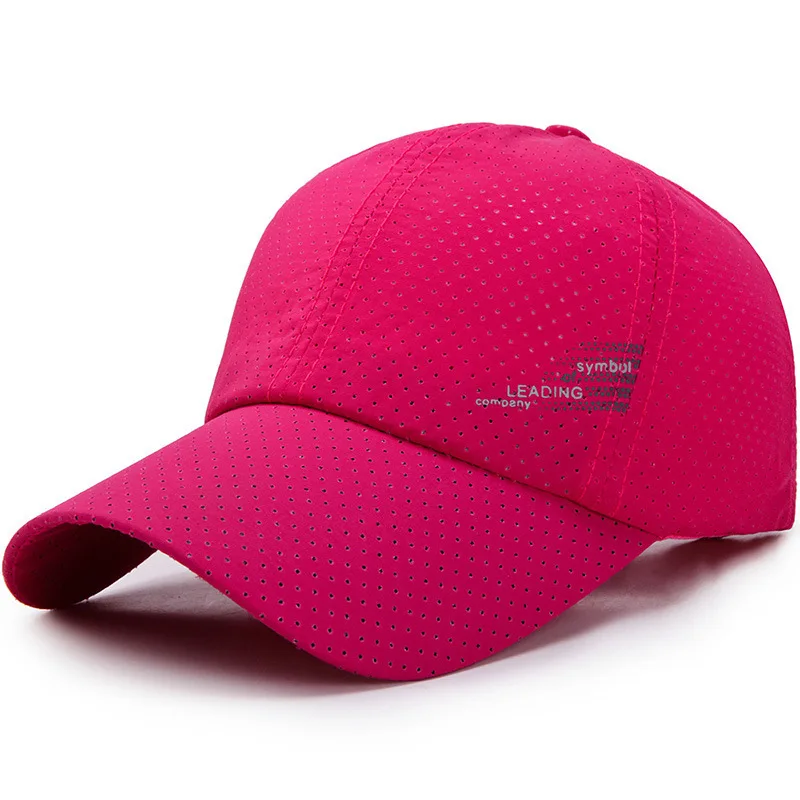 ใหม่ผู้ชายผู้หญิงหมวกเบสบอลฤดูร้อนแห้งเร็วหมวก Unisex Breathable Sport Pure สี Snapback หมวกหมวกเบสบอลหมวกเบสบอล