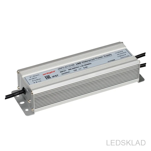 018385 Блок питания ARPV-ST12100 (12V 8.3A 100W) (ARL IP67 Металл 3 года)-1шт. Arlight | Лампы и освещение