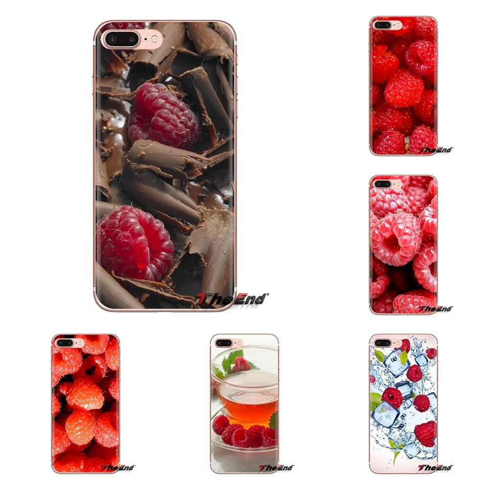 Silicone Shell Case For Huawei P Smart Y6 P8 P9 P10 Plus Nova P20 Lite Pro Mini 2017 SLA-L02 SLA-L22 2i Food Wallpaper Raspberry |