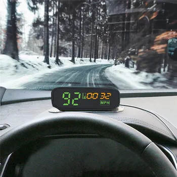 

X100S Car GPS Speedometer Auto HUD Display Head-up Display With Solar Panels Time Altitude Auto Diagnostic Tools Car Meter