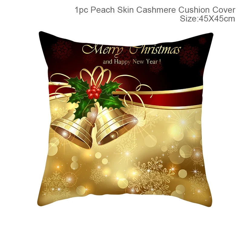 QIFU 45x45cm Christmas Pillowcase Merry Christmas Decoration for Home Christmas Gifts Xmas Decor Natale Happy New Year - Цвет: Pillowcase 18