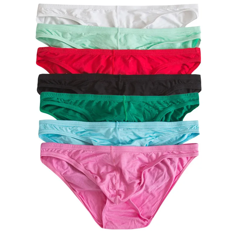 New 1/4/7PCS Low Waist Sexy Men Underwear Briefs Penis Pouch Male