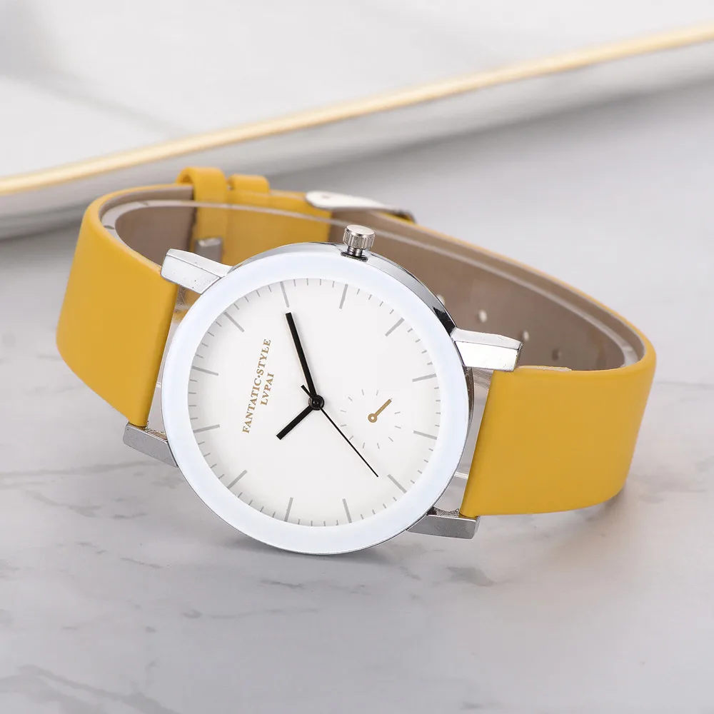Женские кварцевые наручные часы с кожаным ремешком Relogio Feminino Montre Femme Horloge Zegarek Damski