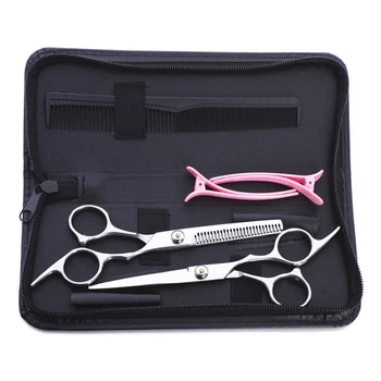 

Professional Barber Hairdressing Scissors Hair Cutting Thinning Shears Set 6 Styling Tools