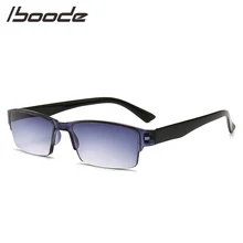 IBOODE полуоправы квадратные очки для чтения для женщин и мужчин квадратные полуоправы пресбиопические очки женские мужские дальнозоркие очки для глаз унисекс