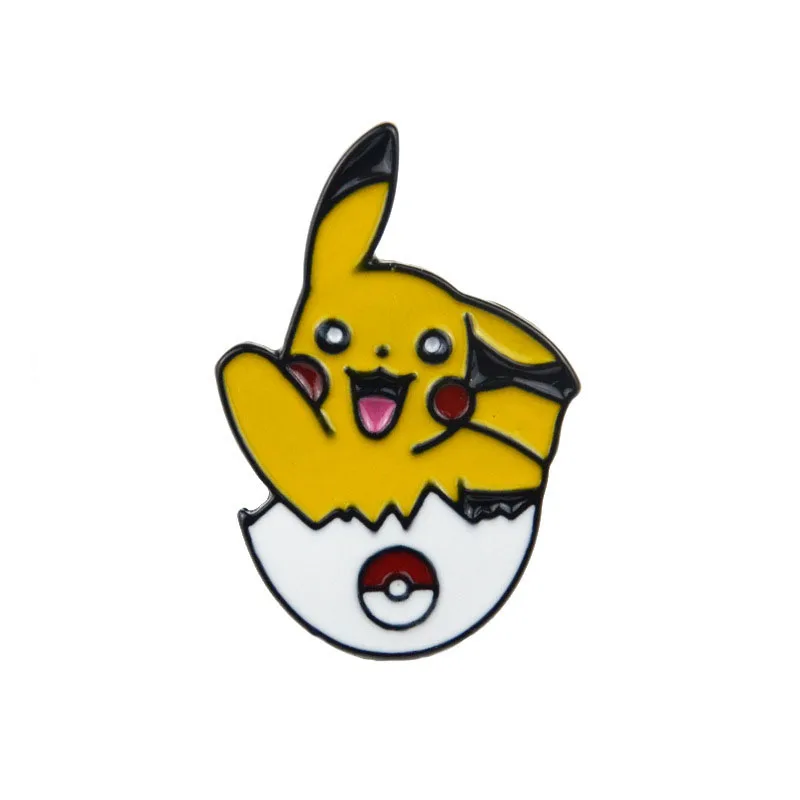 Милый Пикачу брошь и Эмаль Булавка мультфильм рюкзак Pokemon сумки нагрудная булавка