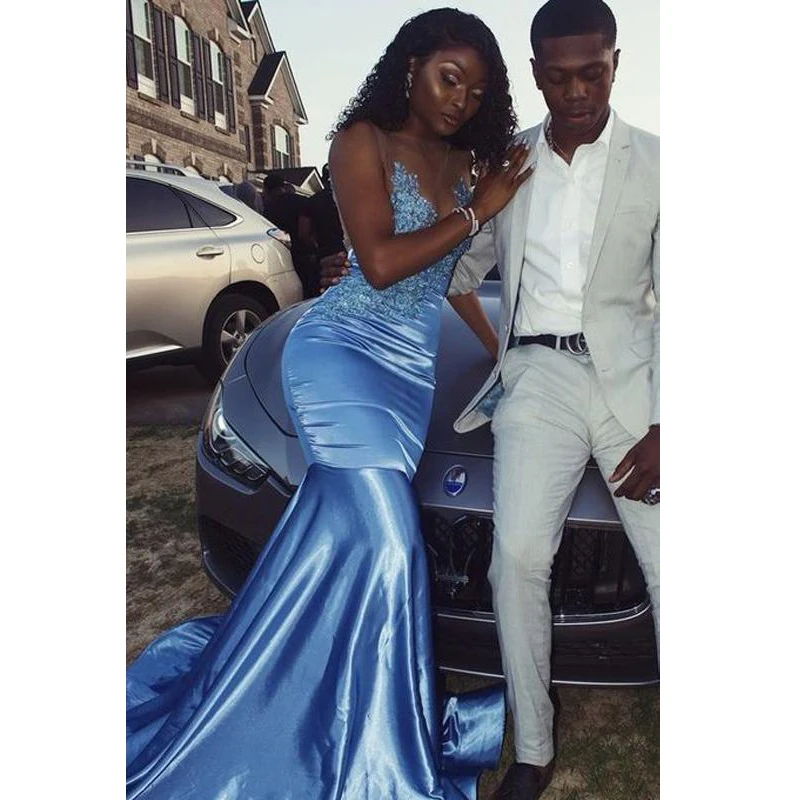 Baby-Blue-Mermaid-Evening-Dresses-2020-New-Fashion-Sheer-Neck-Lace-Satin-Black-Girls-Formal-Party