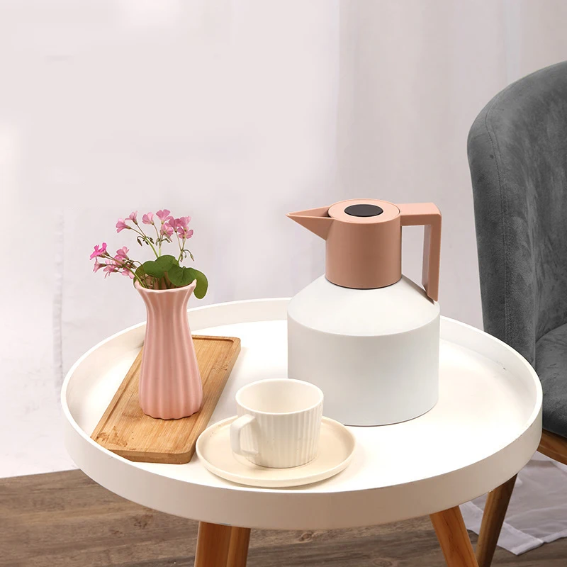 US $33.79 304 Stainless Steel Large Capacity Household Insulated Flasks Kettle Double Layer Vacuum Tea Coffee Thermos Pot Hot Water Bottle
