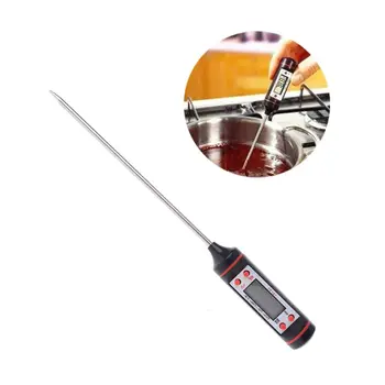 

1.5V ℃/℉ Selectable Digital Probe Food Meat Kitchen Cooking LCD BBQ Thermometer