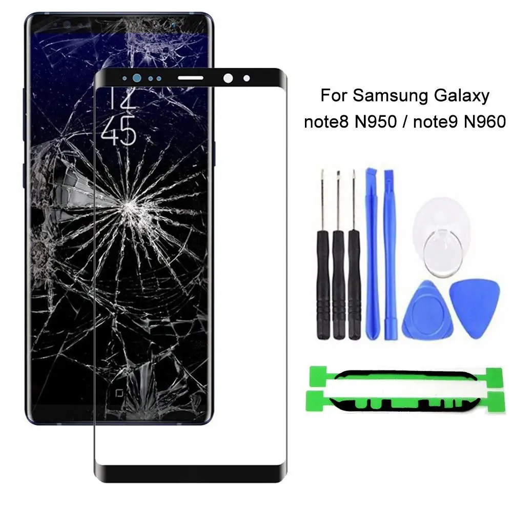 

Replacement Mobile Phone Parts Front Glass Touch Screen Kits Repair Tool for Samsung Galaxy Note 8 N950/Note 9 N960 ersatzglass