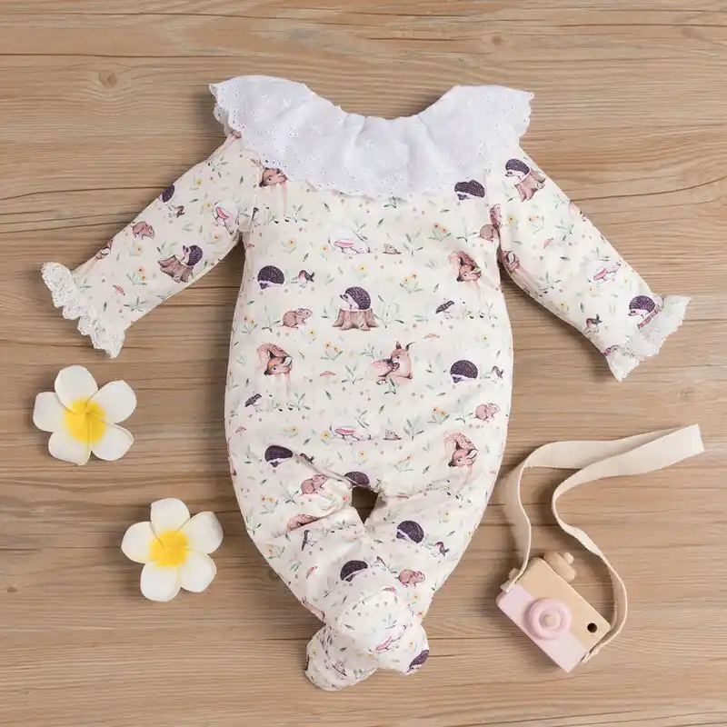 animal print sleepsuit