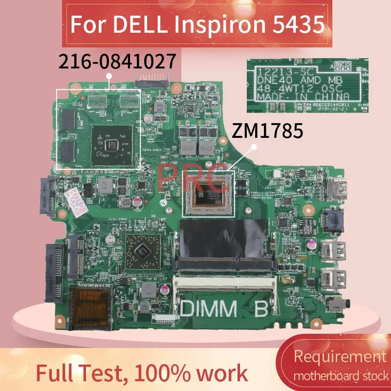 Материнская плата для ноутбука DELL Inspiron 5435 ZM1785 12213-SC 216-0841027 DDR3 | Компьютеры и офис