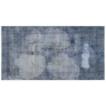 

Handmade Blue Vintage Overdyed Turkish Area Rug 157x290 Cm-5'2''X9'6''