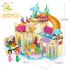 HUIQIBAO Friends Ice Castle Princess Queen Building Blocks Bricks Girls House Underwater Palace Mermaid Figures Children Toys ► Photo 3/6