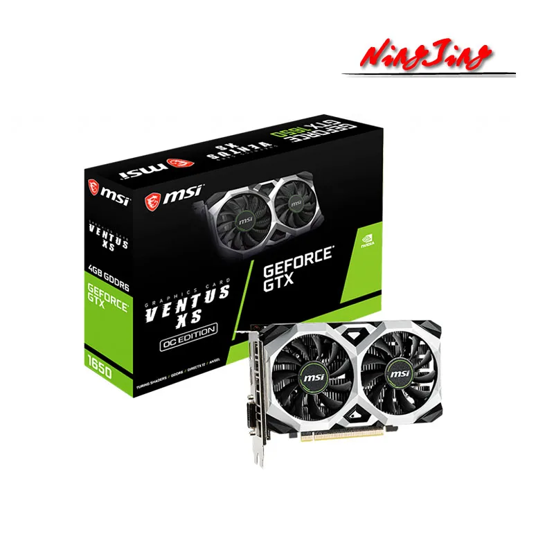 NEW MSI GEFORCE GTX 1650 VENTUS XS OC GeForce GTX 1650 12nm 4G GDDR5 GDDR6 128bit Video Cards GPU Graphic Card DeskTop CPU latest gpu for pc Graphics Cards