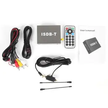 

T502 ISDB-T Car Digital TV Receiver Box One Seg SDV Tuner with Remote Control Receiving Frequency Range UHF470-803MHz
