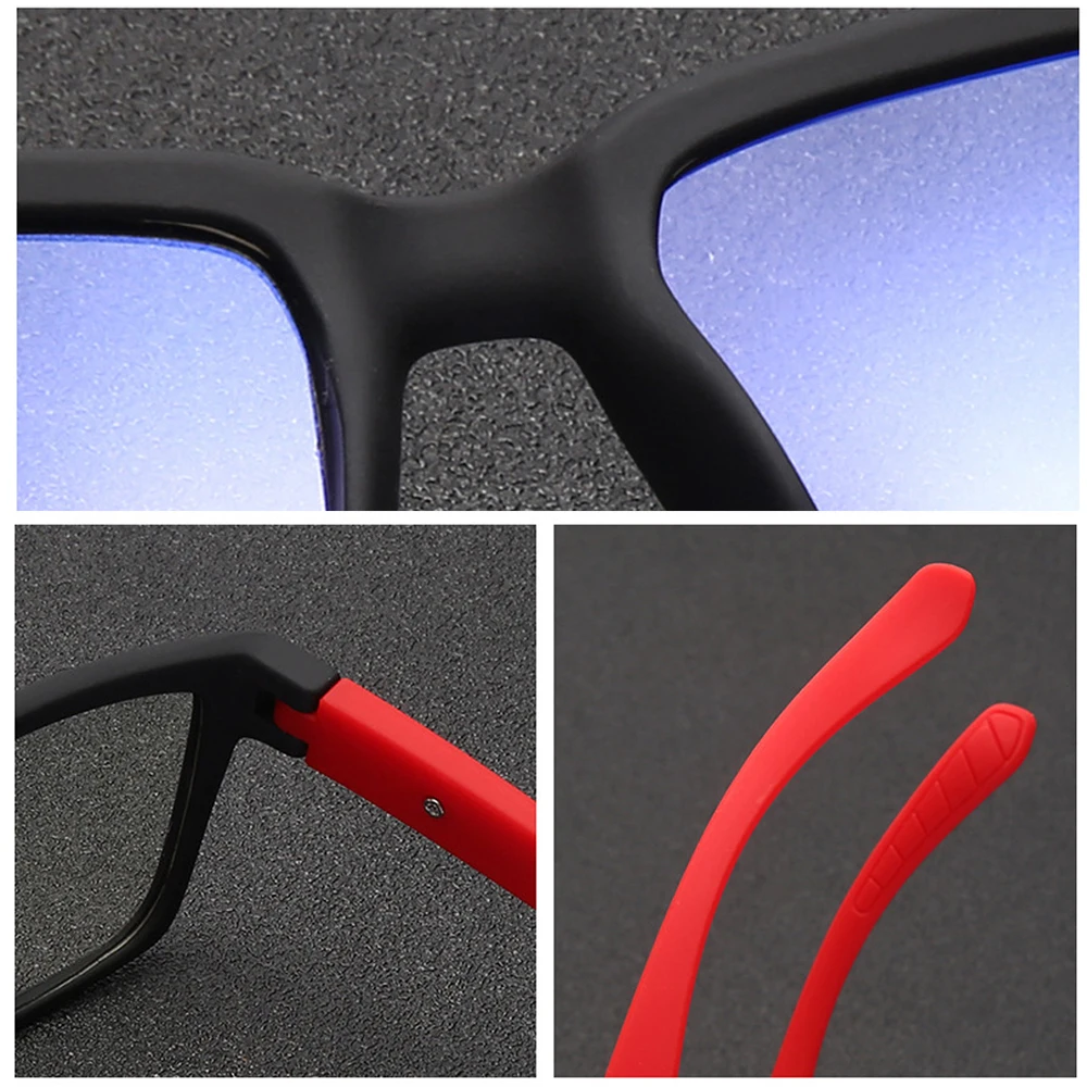 VIVIBEE Retro Matte TR90 Blue Light Blocking Square Eyeglasses