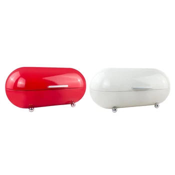 

Japanese Style Iron Bread Storage Box Food Container Fruits Organizer Holder