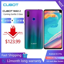 Cubot Max 2 Android 9,0 Восьмиядерный 6," 5000 mAh смартфон Corning Gorilla glass type-C 4 Гб+ 64 Гб Двойная камера 12 МП 4G LTE Face ID