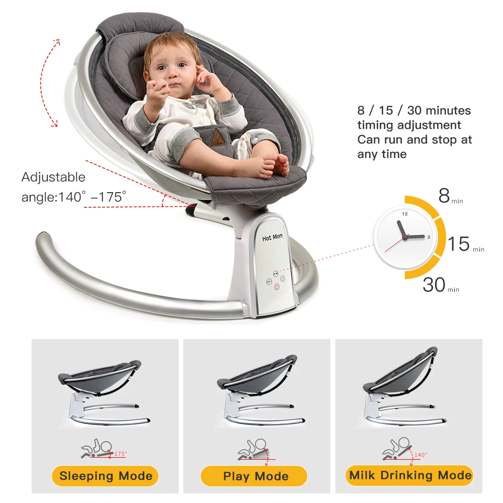  Baby Swing Bouncer Seat Chair for Infants, Electric