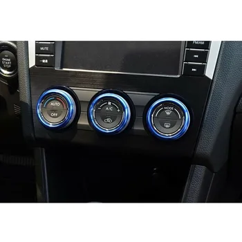 

For Subaru Impreza WRX/STi Knob Ring Covers 3pcs Aluminum Climate Control