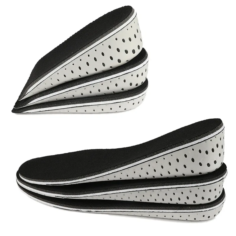 

Breathable and comfortable insole 1 pair of heel inserts sports insoles unisex 1.5-4.5 cm increase insole half pad and full pad