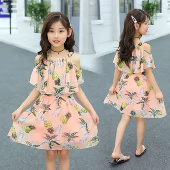 

Girls Dress Summer of The Children's Summer Dress Flower Child Princess Dress Children's Clothes Summer Clothes for Girls