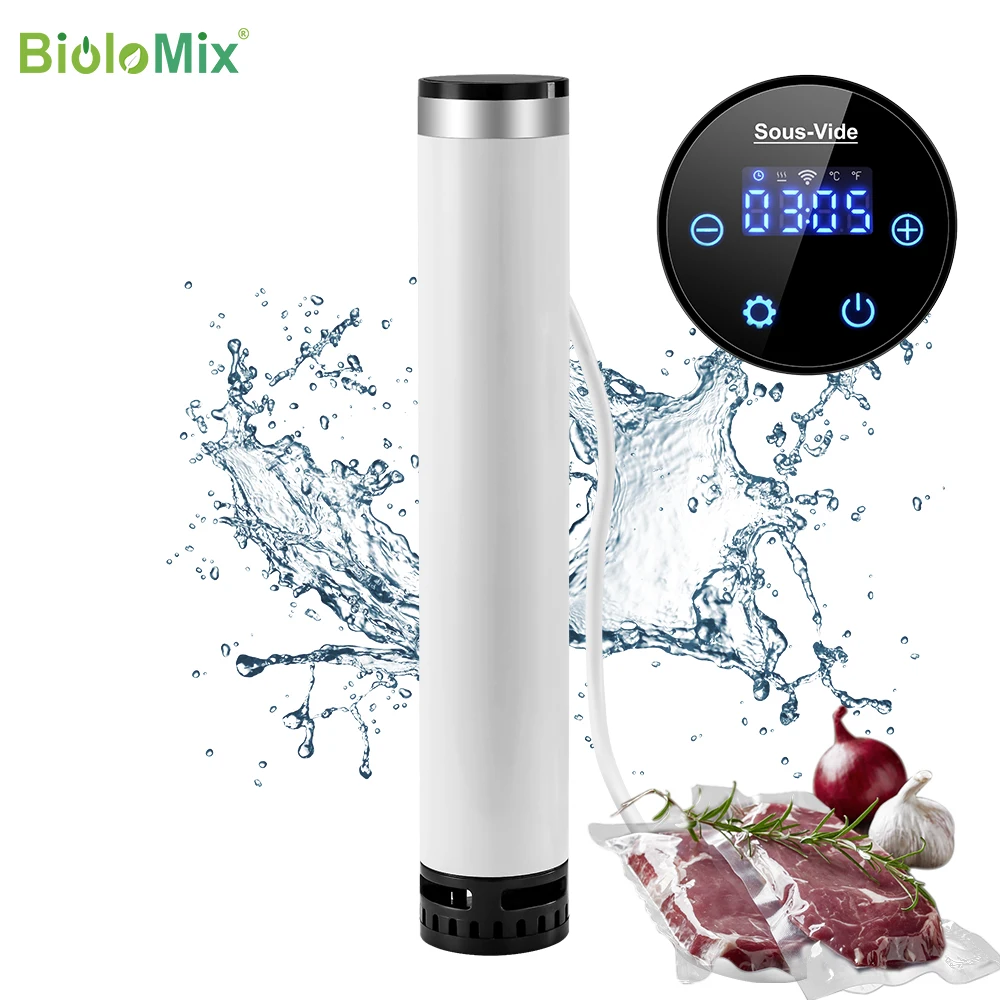 Biolomix 4Th Generation Thermoplongeur Smart Wifi Ipx7 Waterproof Sous Vide Cooker Circolatore Super Sottile Con Controllo App