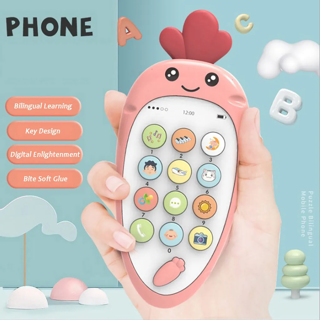 Muqgew музыкальные игрушки из «Истории игрушек» для детей мультфильм головоломка игрушки Моделирование Can B-ite музыкальный мобильный телефонные игрушки подарок Gh6