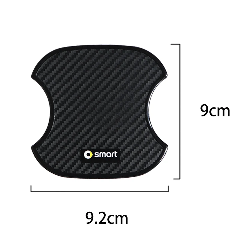 Автомобильная дверная чаша, Защитная Наклейка для Smart fortwo forfour 450 451 453, автомобильные аксессуары, внешняя 3D наклейка с логотипом, декоративный стиль