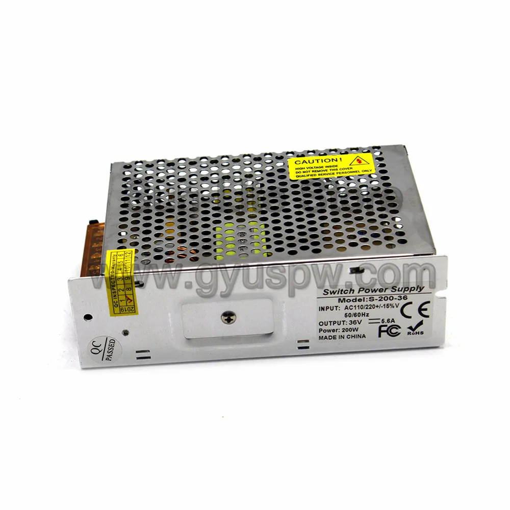 Переменный 36 В DC источник питания DC36V 200 Вт трансформатор драйвера AC220V 110 В вход в DC 36 В Фонт для камеры видеонаблюдения Светодиодные полосы света